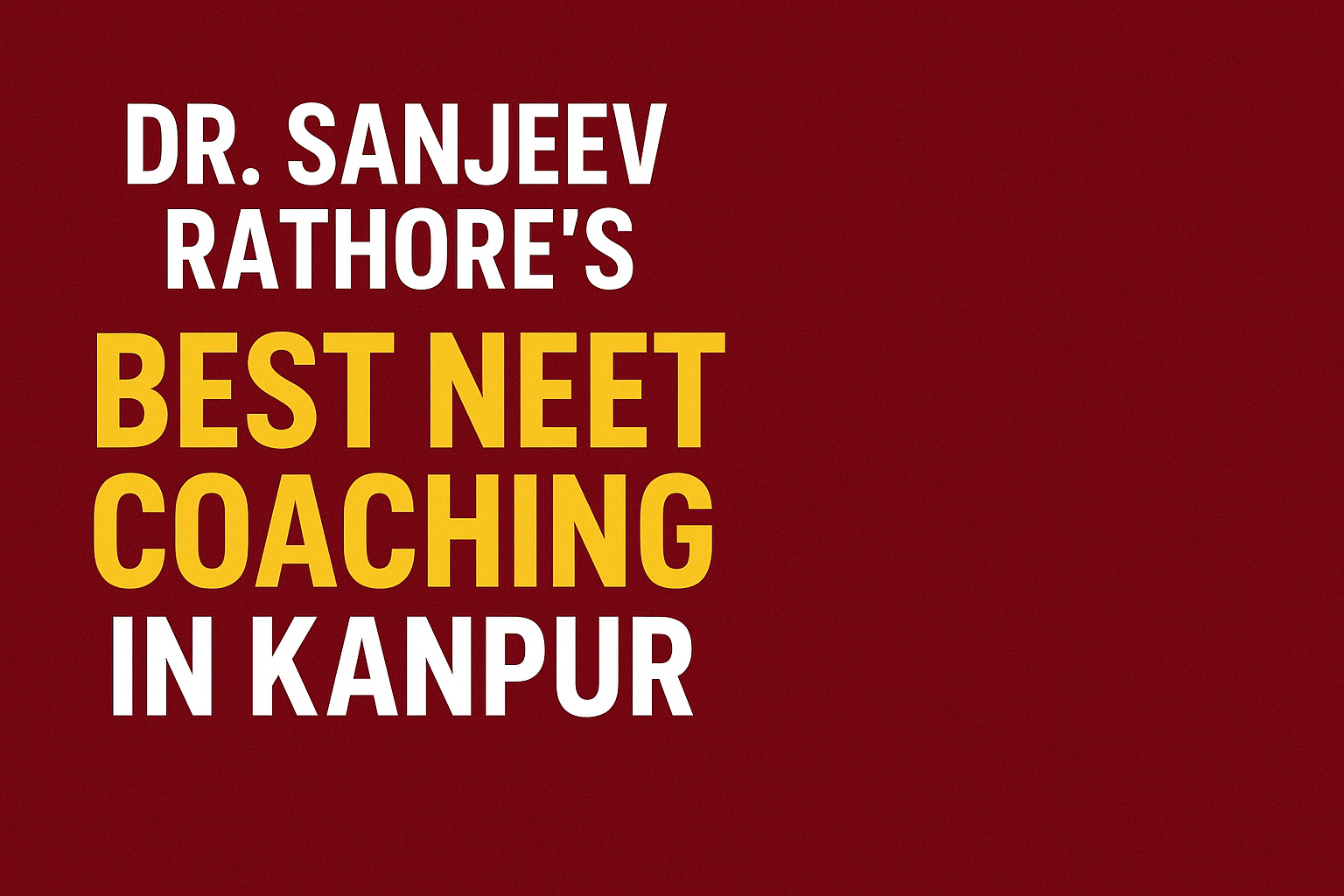 NEET Coaching in Kanpur